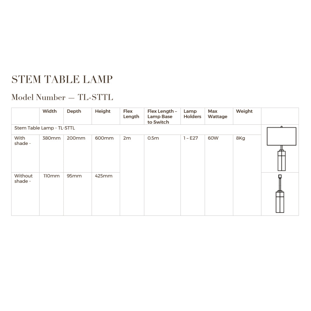 Stem Table Lamp