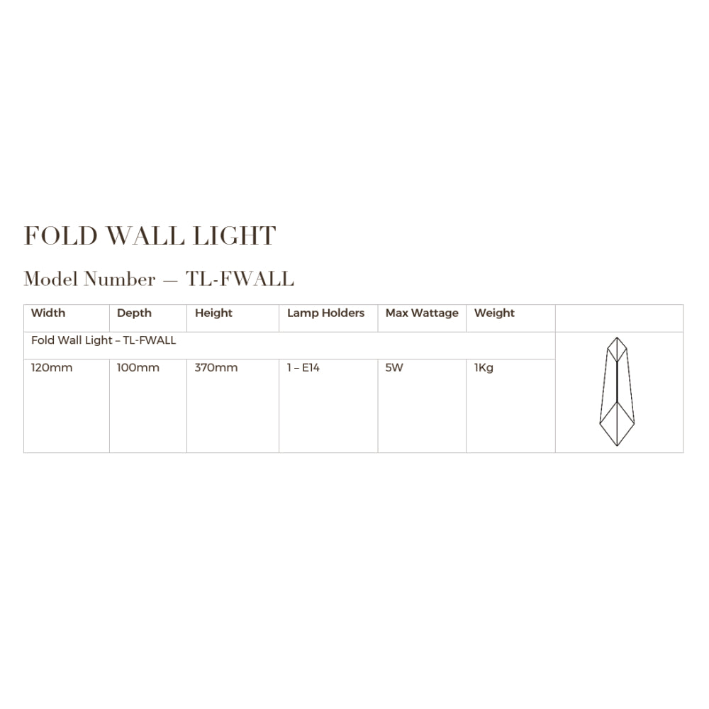 Fold Wall Light