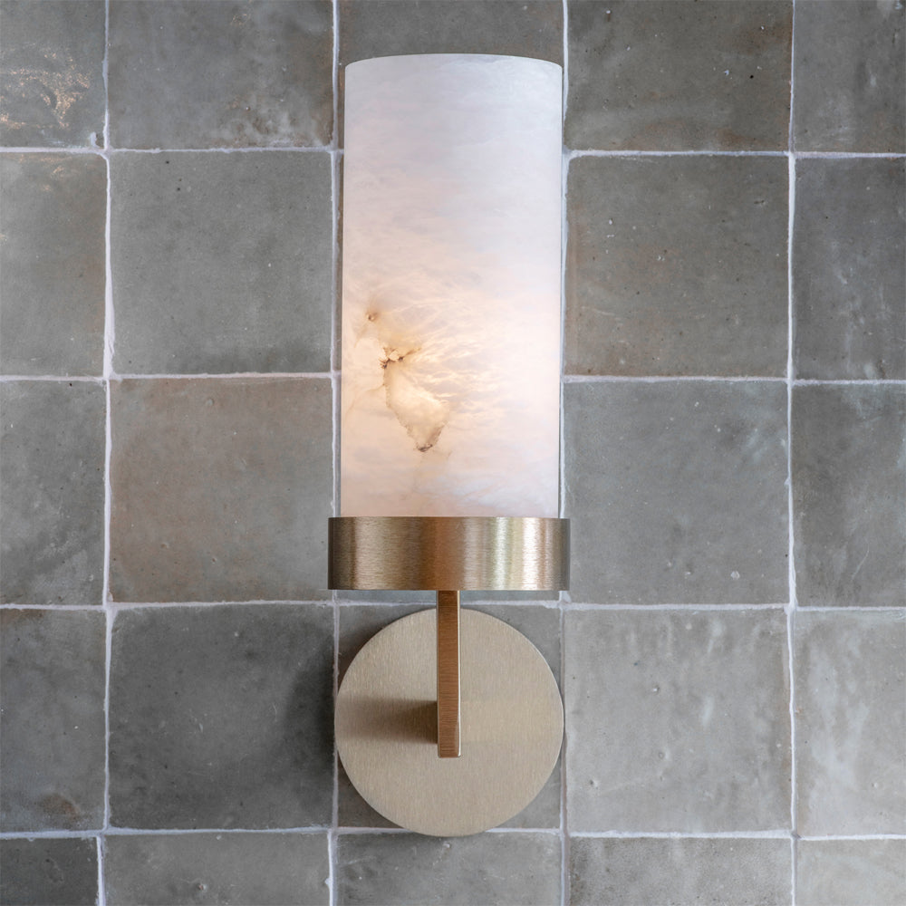 Compass Wall Light with Alabaster